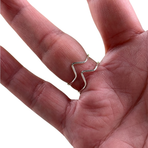 Taxco 925 Sterling Silver double thin band - Picture 12 of 14